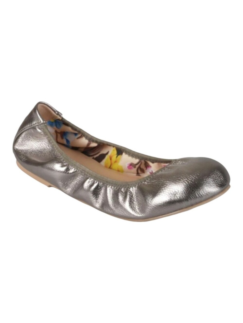 Journee Collection Lindy Ballet Flat, Pewter Size 7